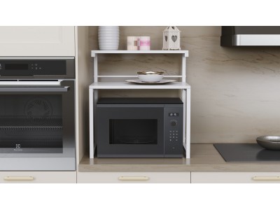 Помощна етажерка за кухня Kitchen 302 (бяло/бяло)